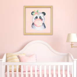 Wallity Cuadro Decorativo Enmarcado Multicolor 32 x 32 cm